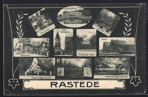 Cartolina rastede stazione - cartolina,