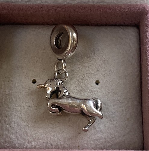 Charm goccia unicorno - , argento
