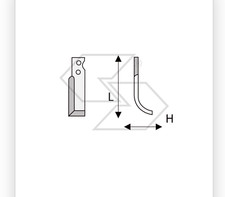 20 x ZAPPETTE ZAPPE MOTOZAPPA MOTOCOLTIVATORE GOLDONI FRESA 22 NT H80 L190 40x6