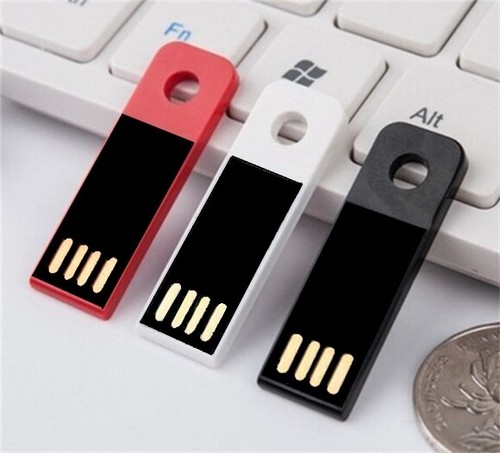 Mini chiavetta usb slim - mini, bianca