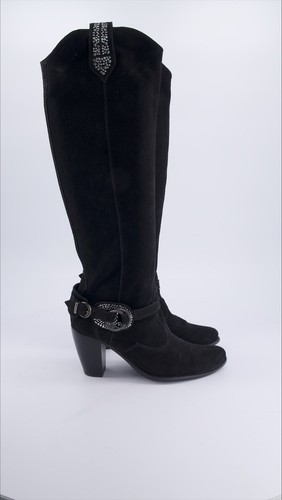 Stivaletto nero giardini - stivaletto,