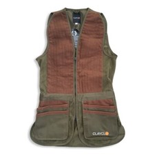 Clayclo Classic Pro Skeet Gilet Verde Uomo Gilet da Tiro in Argilla