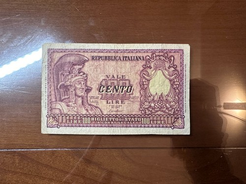 Repubblica banconota lire 100 - lire,
