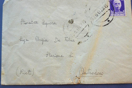 Busta 1941 antrodoco - 1941.,