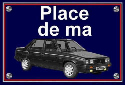 Plaque place ma renault - ",