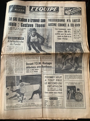 Equipe journal 12 1969 - l'equipe, 12/12/1969