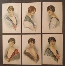 Illustratori - G. Salmoni - Donnine - Serie completa.