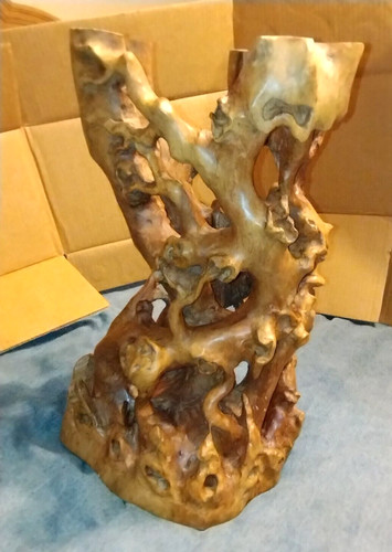Esotico supporto tavolo legno