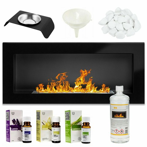 Cheminée bio éthanol noir - bio,