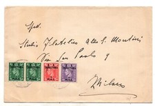 B.A. Tripolitania - Affrancatura tricolore per Milano