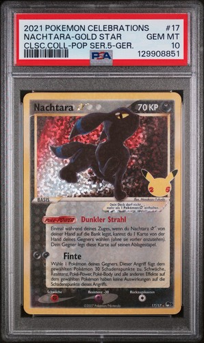 Carta pokémon nachtara gold - pokémon,