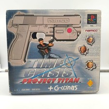 BUNDLE TIME CRISIS + PISTOLA NAMCO G-CON 45 - SONY PLAYSTATION 1 PS1 - COMPLETO