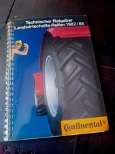 CONTINENTAL PNEUMATICI TRATTORI AGRICOLI GUIDA TECNICA ORIGINALE 1987/88