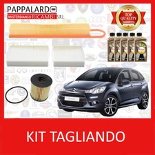 KIT TAGLIANDO 3 FILTRI + 5LT OLIO TOTAL 5W30 CITROEN C3 II 1.4 / 1.6 VTI 