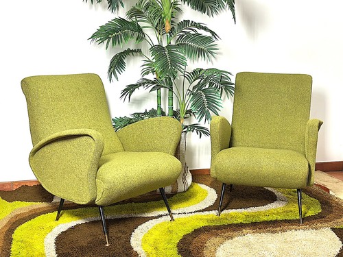 Coppia poltrone vintage anni - coppia,