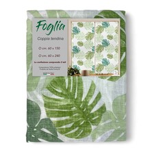 Coppia TENDINA a vetro FOGLIA