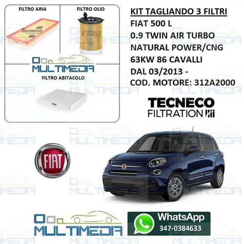 Kit tagliando filtri tecneco - tagliando,