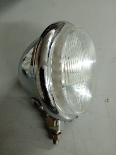 Faro cromato 12cm per moto - cromato,