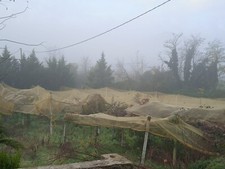 pali in cemento, rete antigrandine accessori impianto