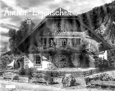 OROLOGIO A CUCÙ HOME FORESTA NERA disegno a matita originale 24x33 cm