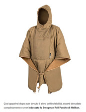 Helikon Swagman Roll Isolato Poncho Coperta Cappotto Fodera colore coyote