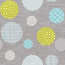 Toile cirée au mètre - Largeur 140 cm - atolls anis - Gris