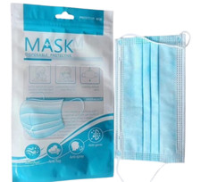 Mascherina Mascherine Chirurgiche 3 Strati Monouse 10 Pz.