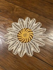 Centrino ecrù vintage 12" con