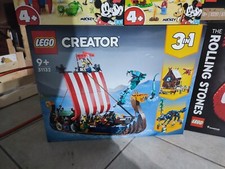 LEGO Creator 3 in 1 31132 Nave Vichinga e Jörmungandr Casa Drago e Lupo 31132