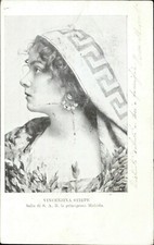 al81 cartolina vincenzina stirpe balia di s.a.r. la principessa mafalda