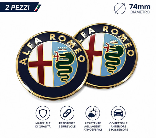 Logo alfa romeo 74mm - logo,