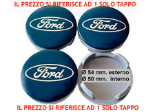 tappo logo coprimozzo 54mm blu