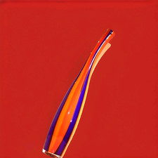 Grande vaso in vetro di Murano Leonardo multicolore