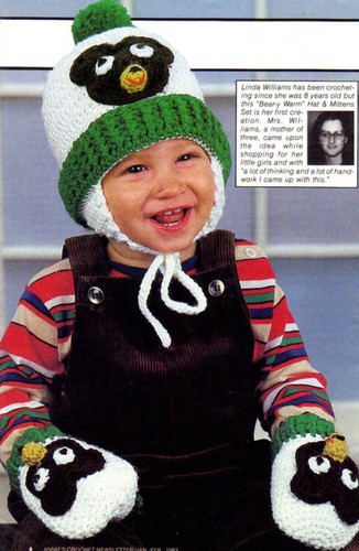 Set cappello guanti orso - guanti,