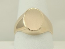 Anello uomo in oro giallo