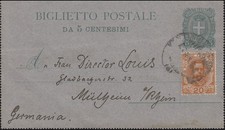Italia cartolina lettera K 5