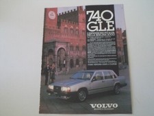 advertising Pubblicità 1985 VOLVO 740 GLE