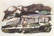 TABUSSO FRANCESCO  Il forte di Exilles  Litografia