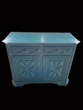 Credenza A Due Ante Laccata Shabbychic - Stile Barocco Piemontese - XX Secolo