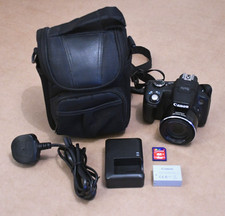 Pacchetto Canon PowerShot SX50 HS 12,1 megapixel fotocamera digitale bridge nero + custodia + 4 GB