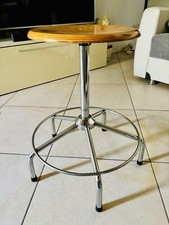 Sgabello stile industriale scolastico laboratorio vintage