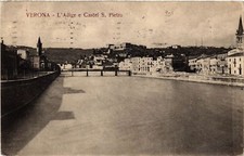 CPA AK VERONA L'Adige e Castel