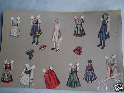 Raro set bambola carta - raro,