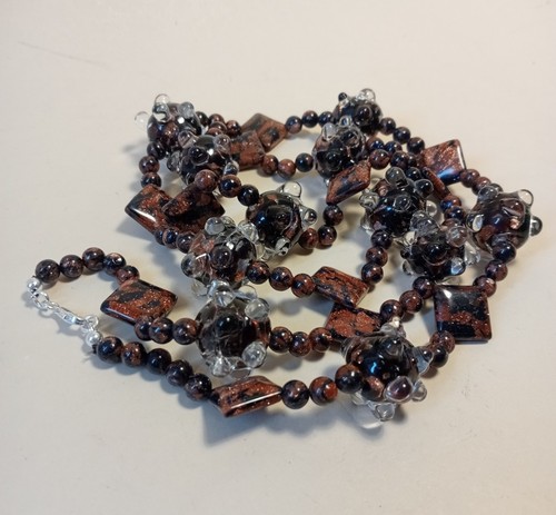 Collana murano grani vetro - collana,