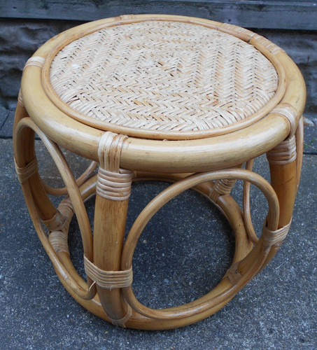 Mcm tavolino rotondo bambù - tavolino,