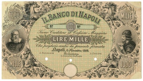 1000 lire proof cartoncino - lire,