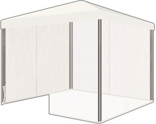 ZANZARIERE PER GAZEBO COMPONIBILE 300X300X200 BIANCO