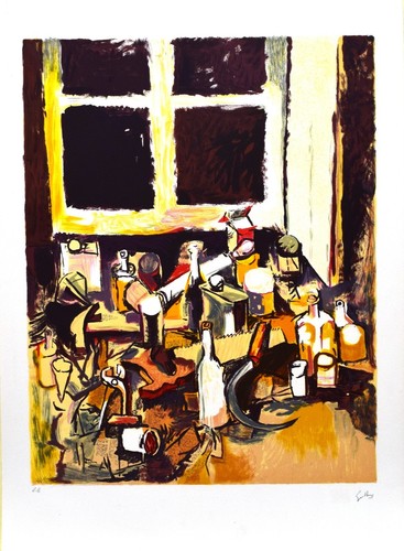 Renato guttuso litografia a - guttuso,