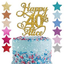 Cake Topper Glitter Buon