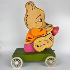 Orso giocattolo in legno URSS